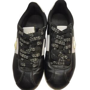GUESS 6 M Roselyn Women's Tennis Shoes Black Sneaker Medium Girl's